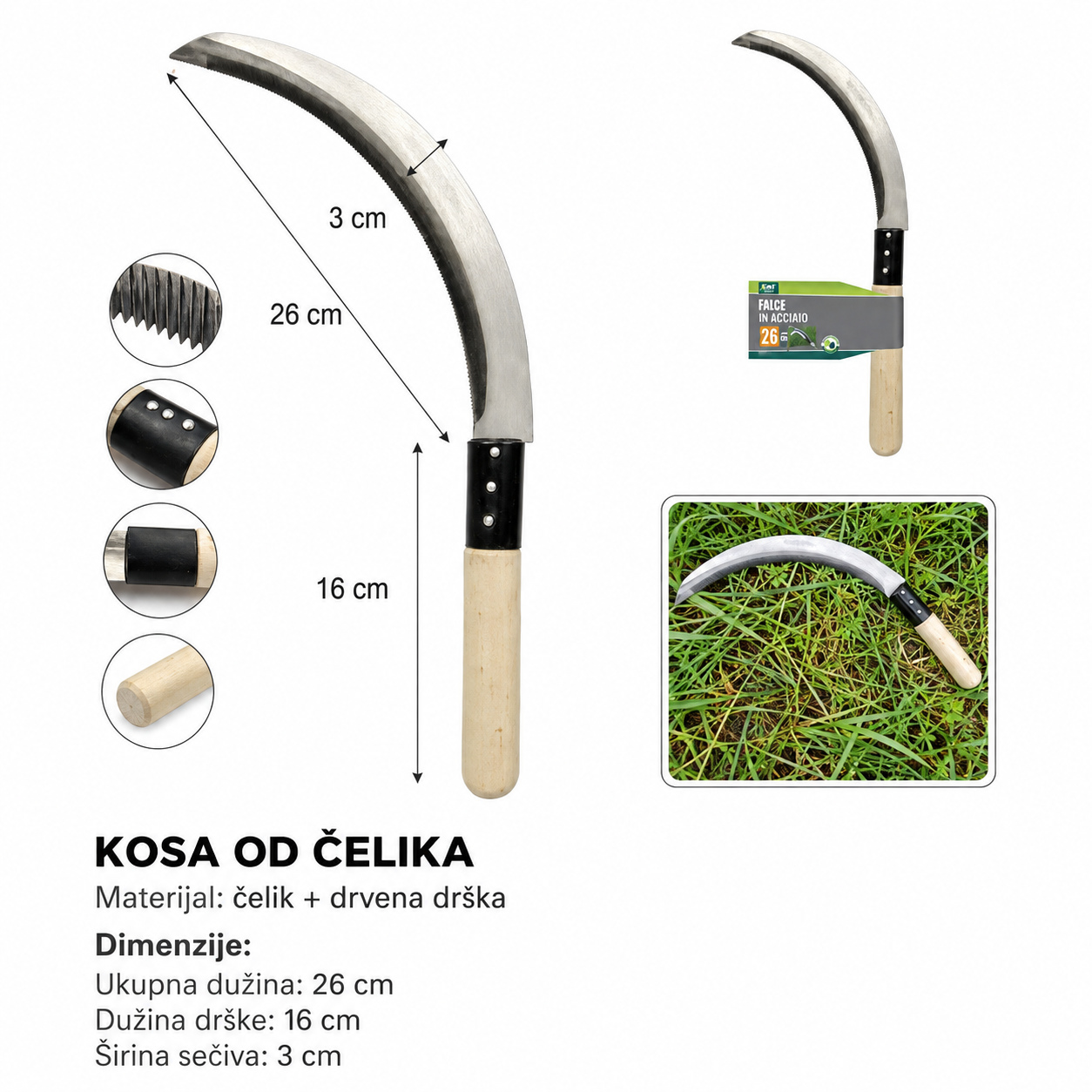 KMT Drvena drška testera 9364372