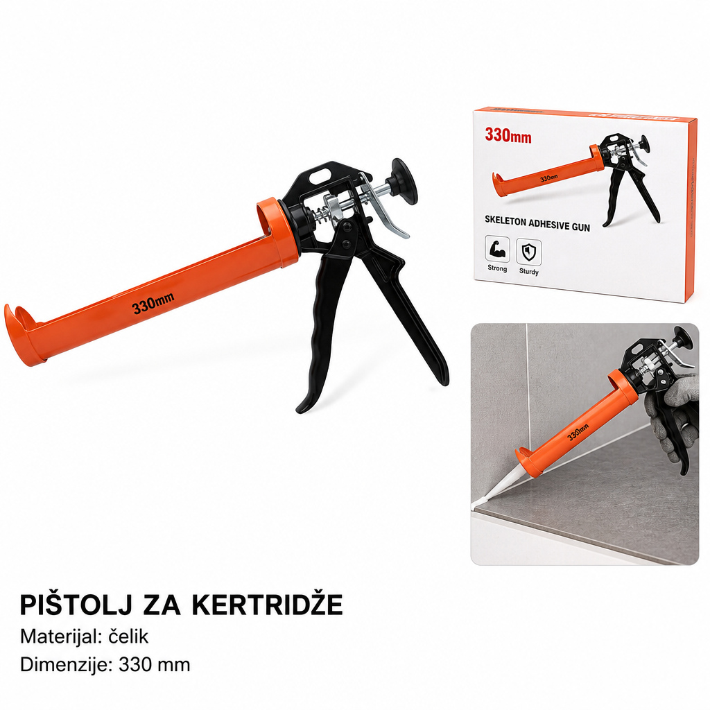 KMT Polukružna tip plastični pištolj za silikon 9364551
