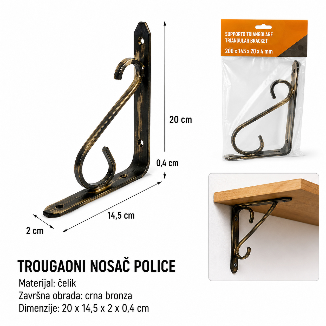 KMT Crni četka cvet nosač 9364597