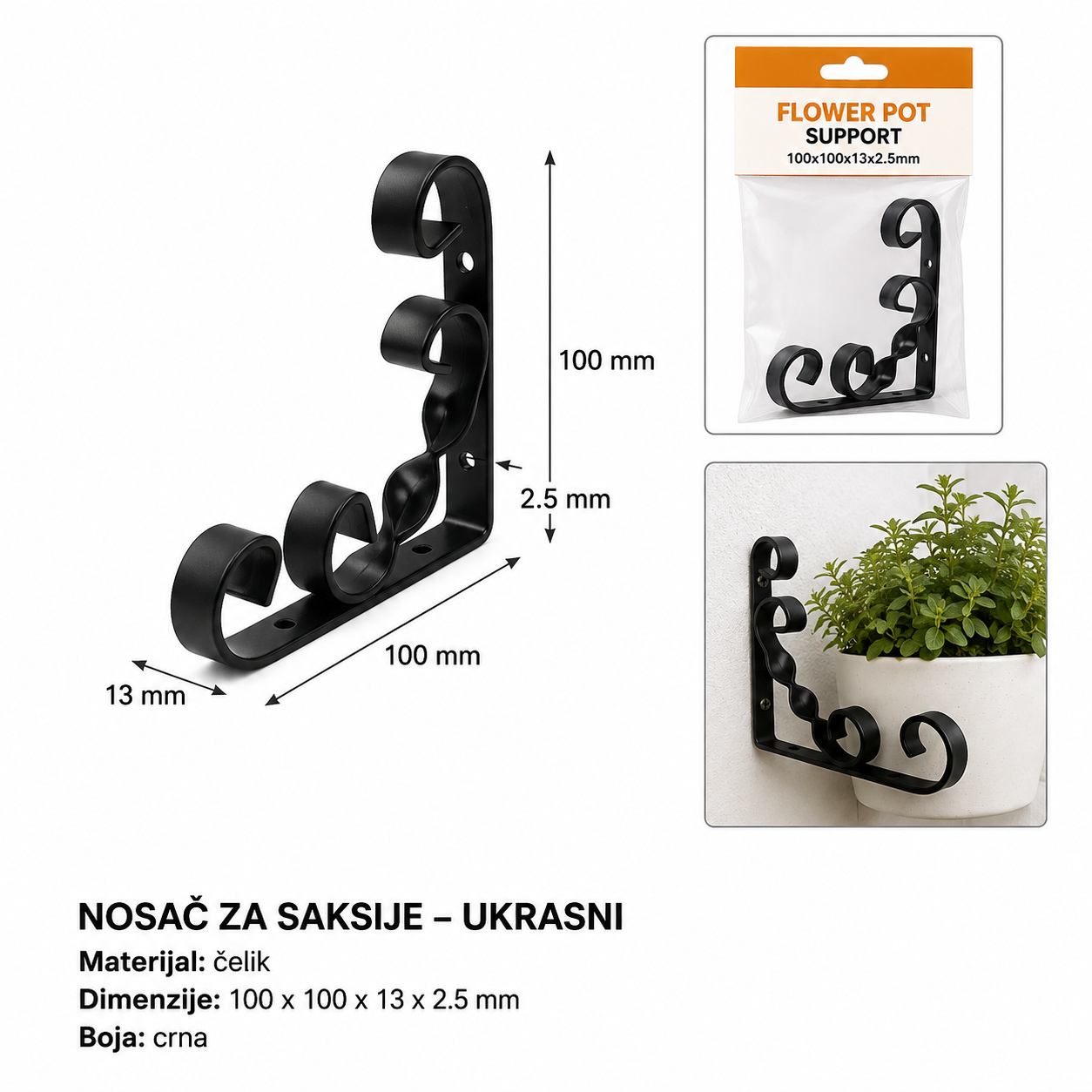 KMT Crna cvet nosač 9364599