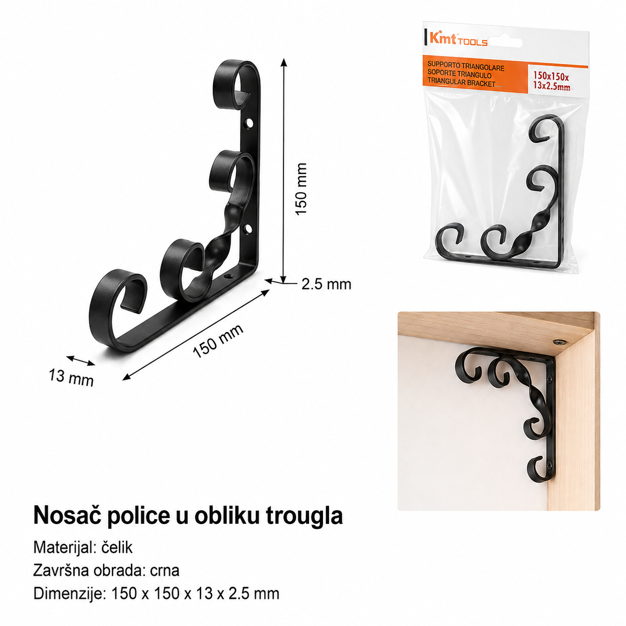 KMT Crna cvet nosač 9364600