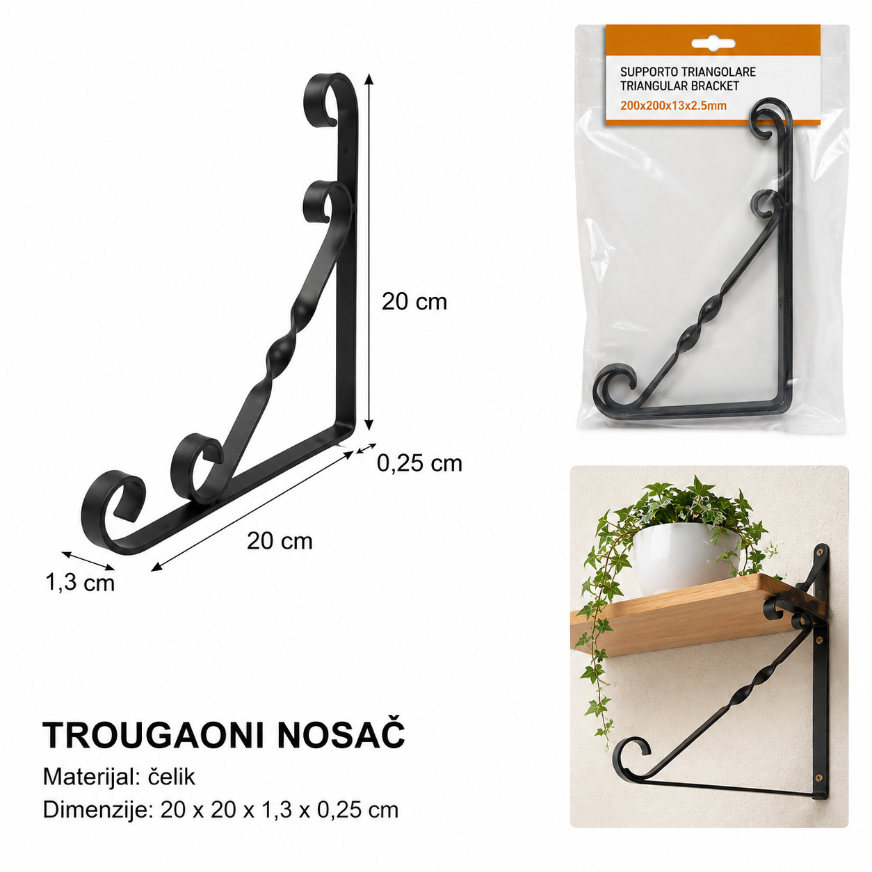 KMT Crna cvet nosač 9364601