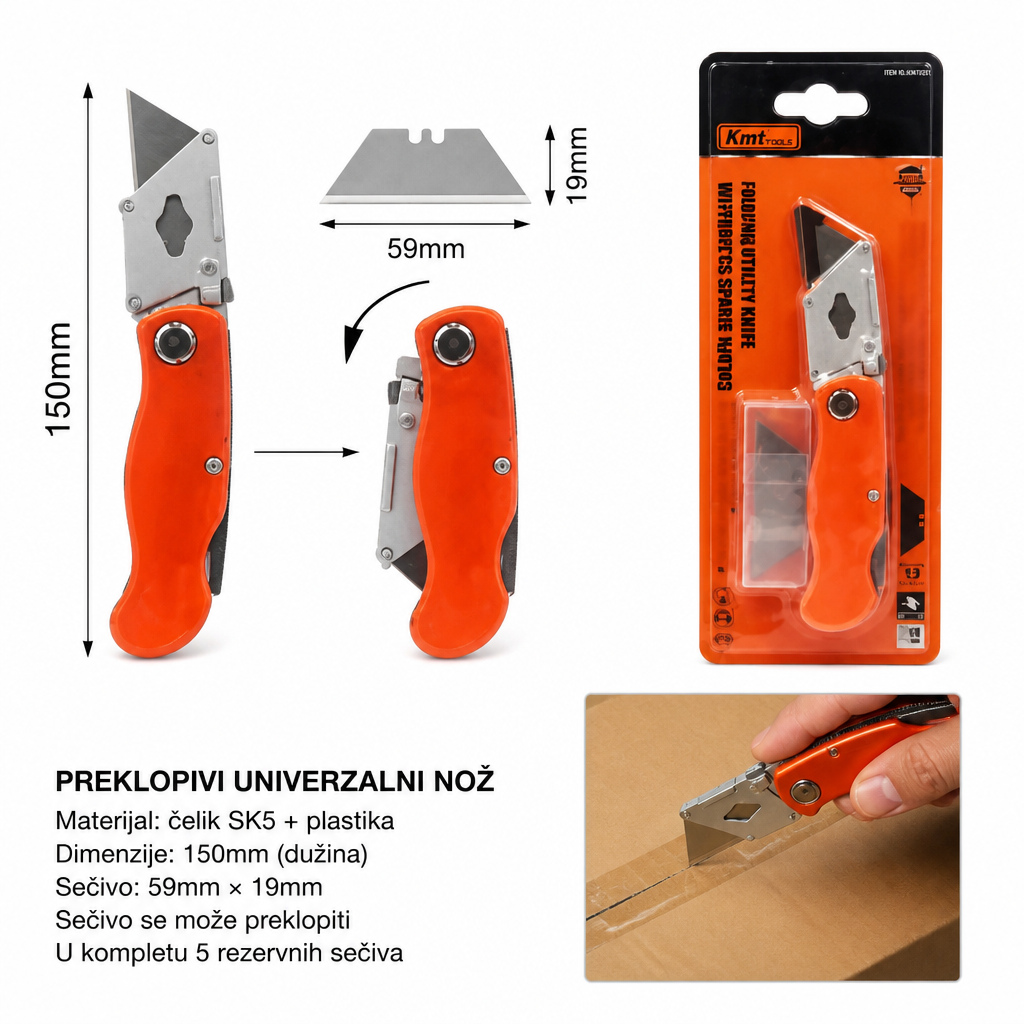 KMT Sklopivi skalpel nož plastična 9364628