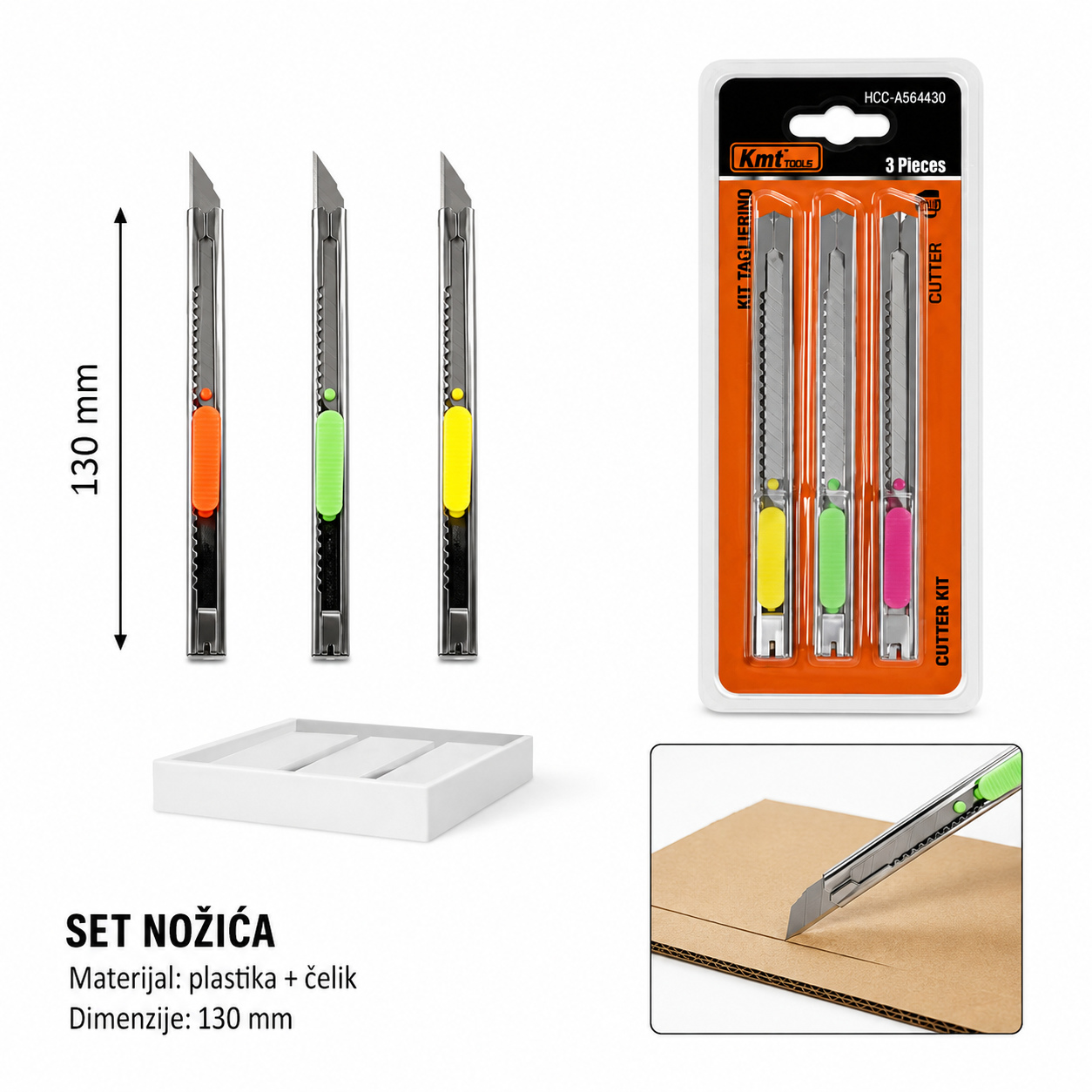 KMT Ceo metalni skalpel nož 3PCS sklopivi skalpel nož od 9364639