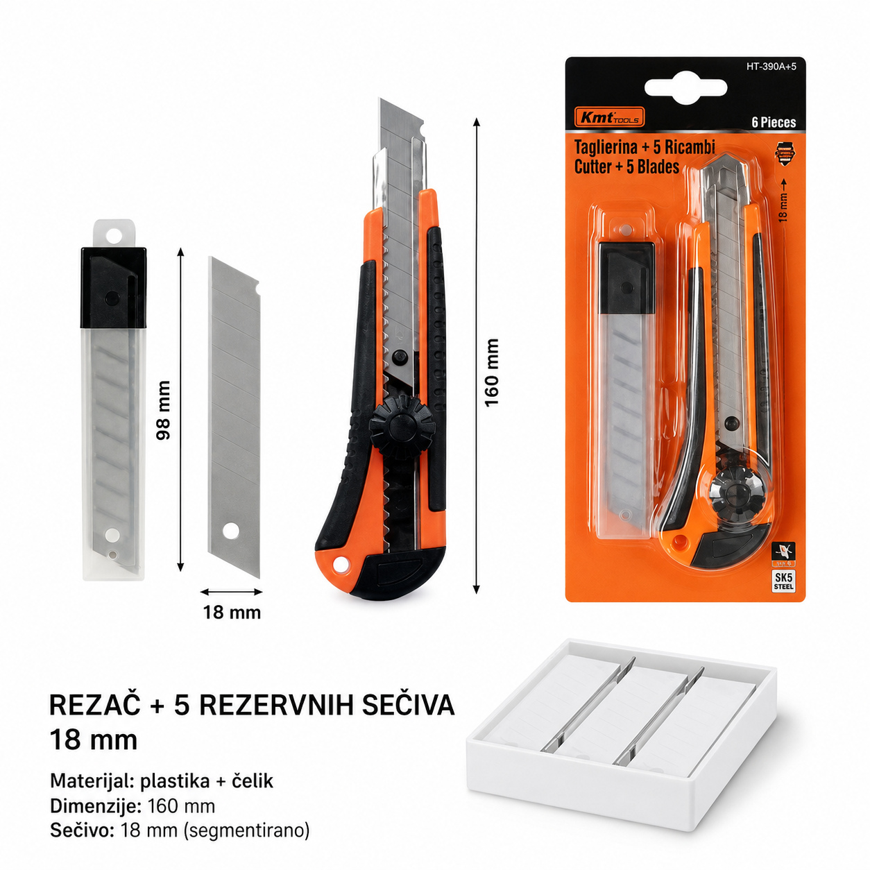 KMT Plastični skalpel nož D 5PCS sklopivi skalpel nož od 9364649