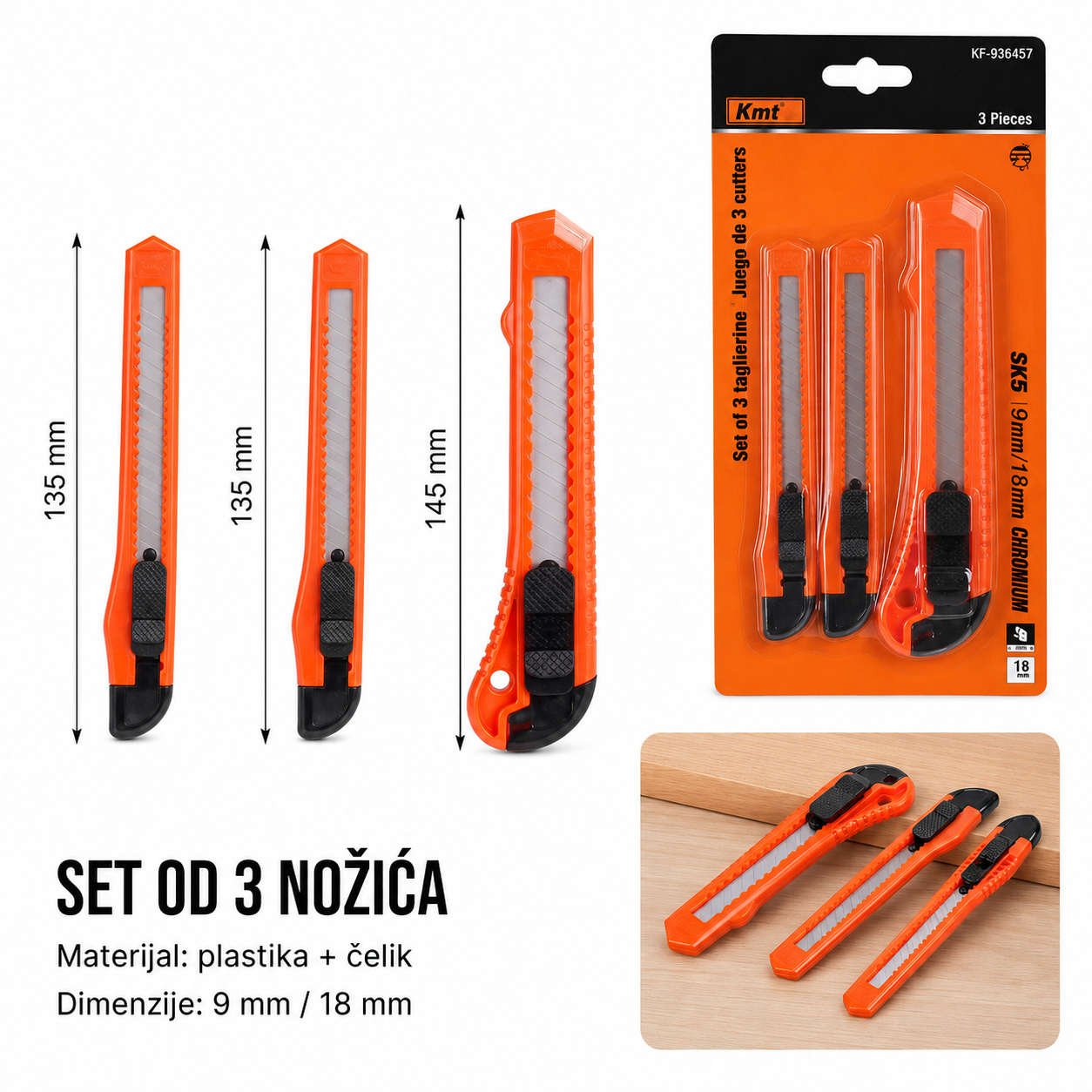 KMT Skalpel nož set A 9364657
