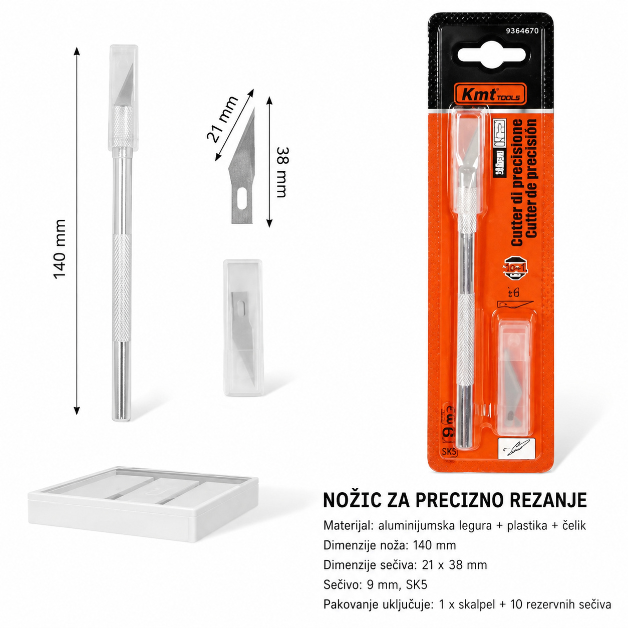 KMT Od aluminijumske legure šipka komada veštačka trava nož 9364670