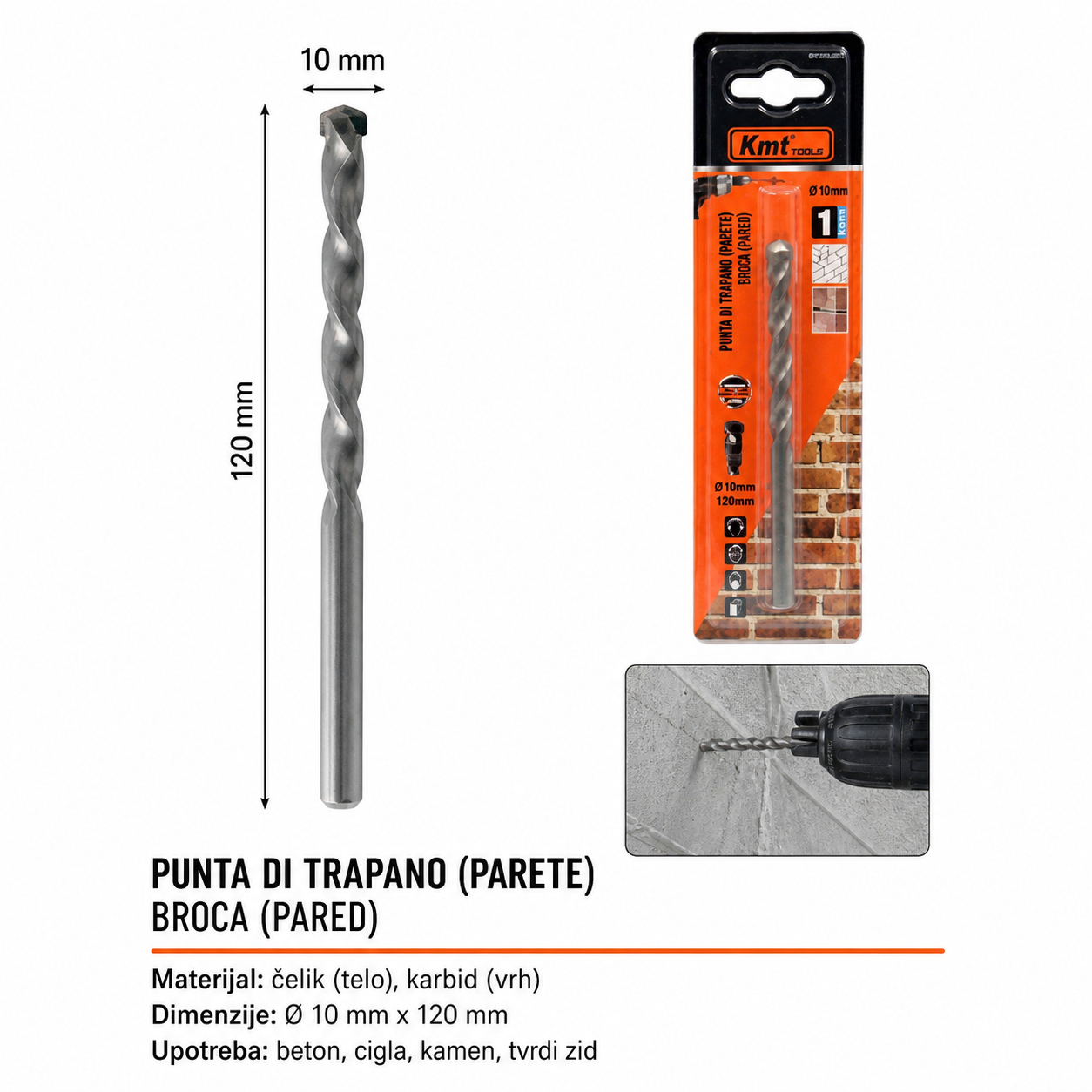 KMT Burgija za beton 9364690