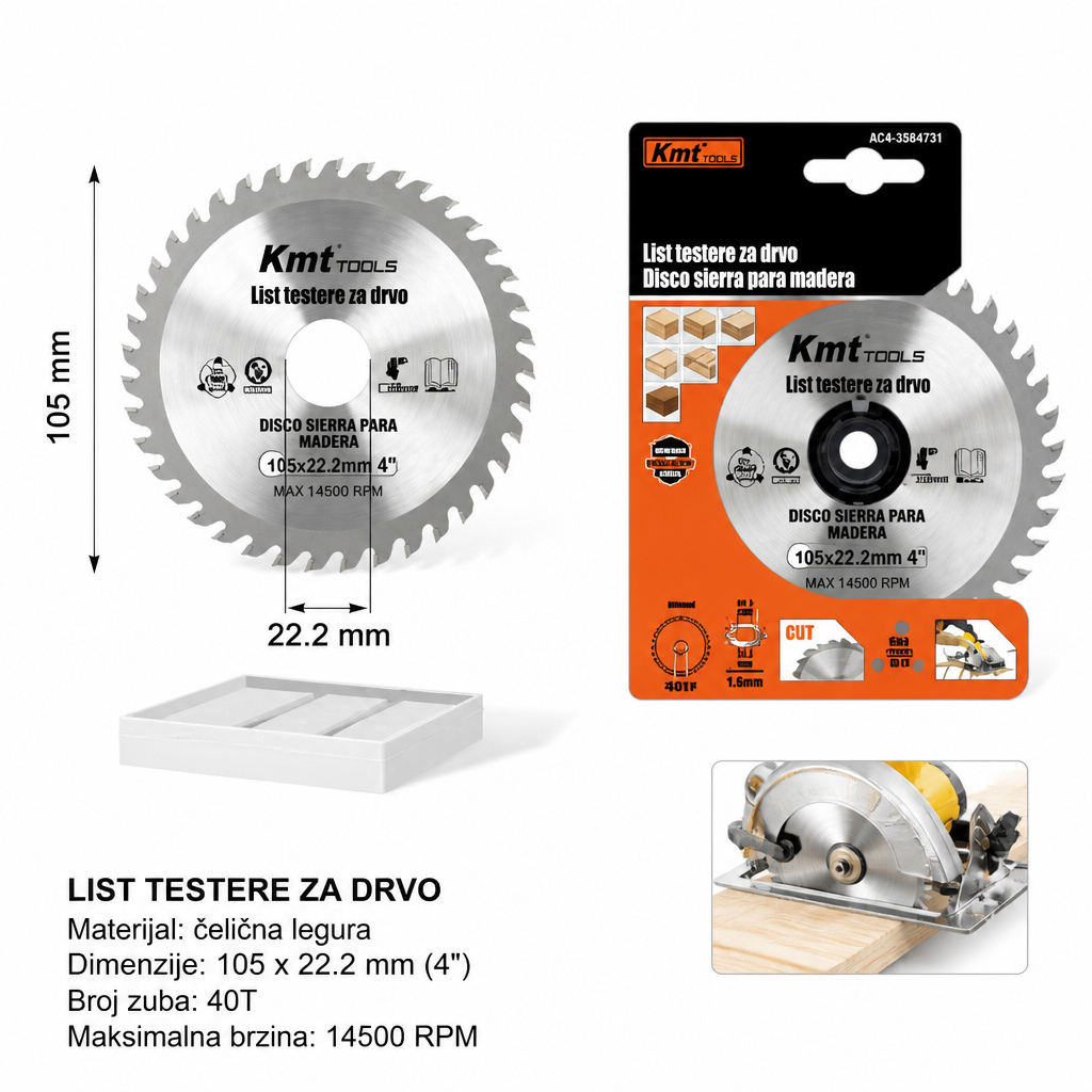 KMT Legure list testere testera drvena 9364711