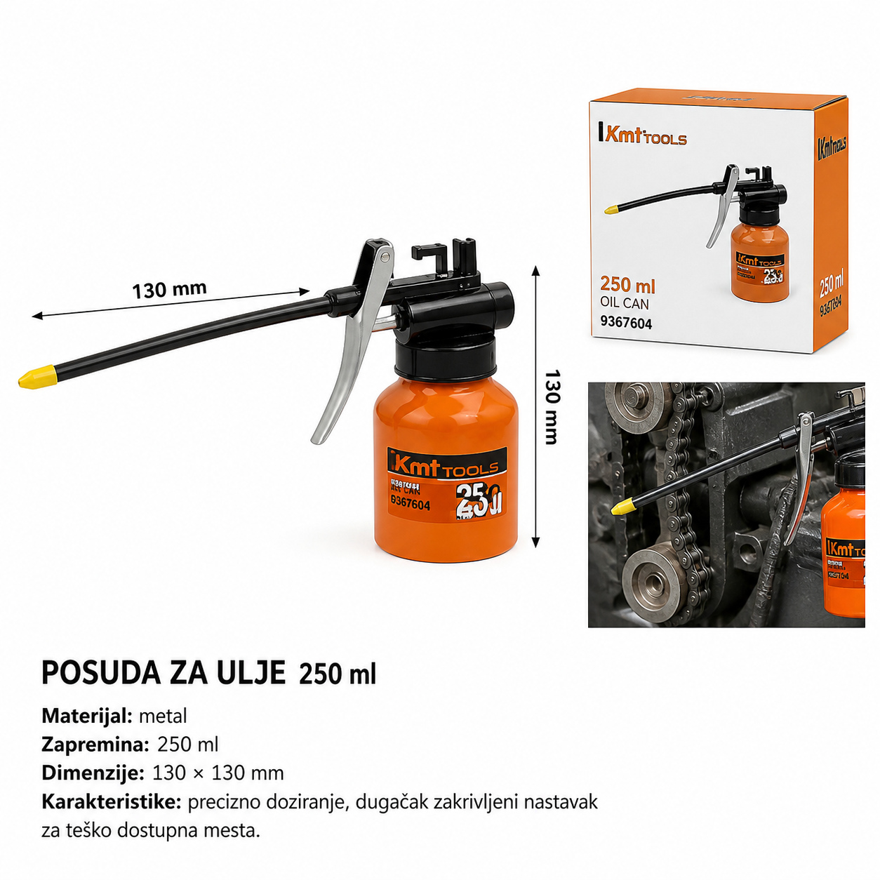 KMT Vakuumsko crevo za bazen za skidanje filtera ulja 9367604