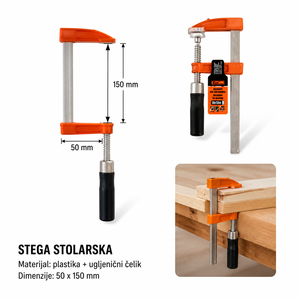KMT Plastični drška štap za F za drvo 9367613