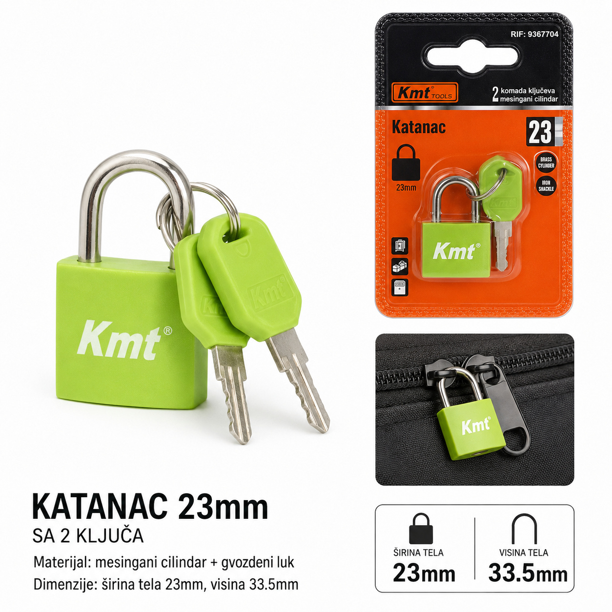 KMT Gumirani metar na uvlačenje brava 9367704