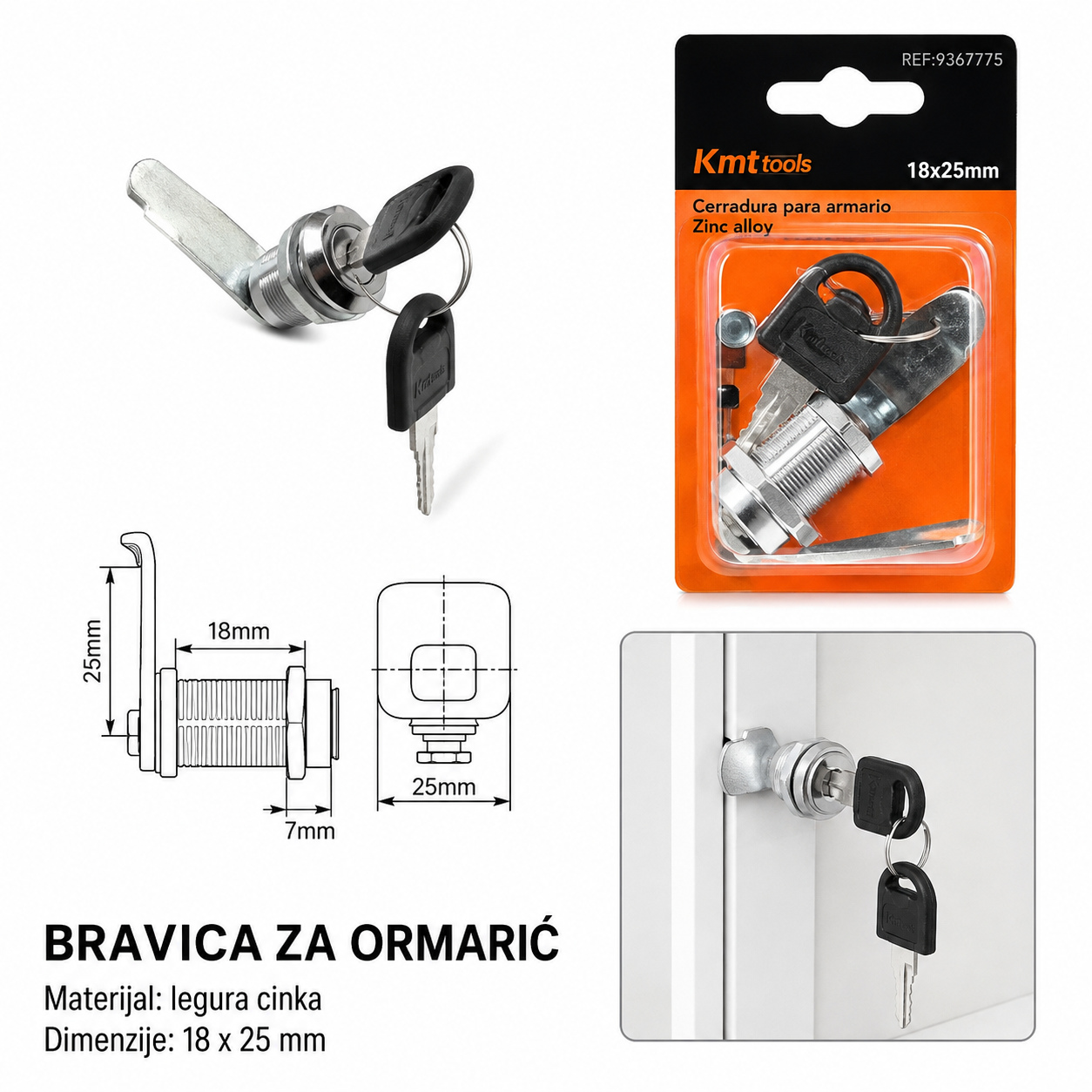 KMT Poštansko sanduče brava 9367775