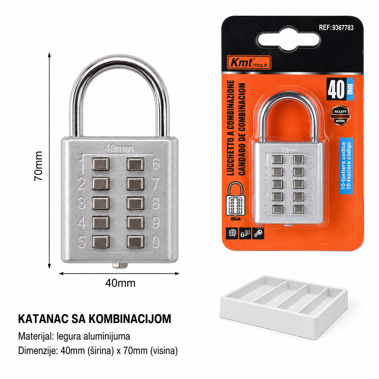 KMT 10 aparat za moka kafu kombinaciona brava 9367783