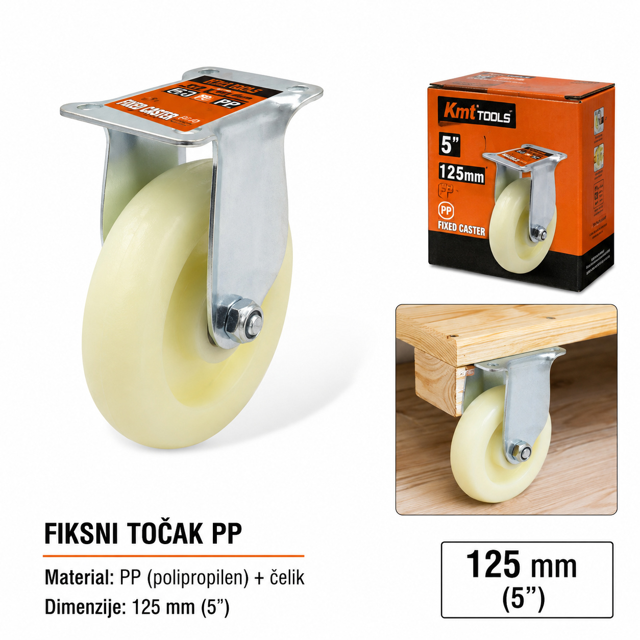 KMT Srednji tip osigurač vodootporni beli PP 9367874