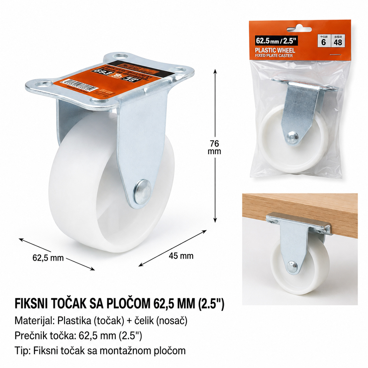 KMT Tip makaze za beli PP 9367886