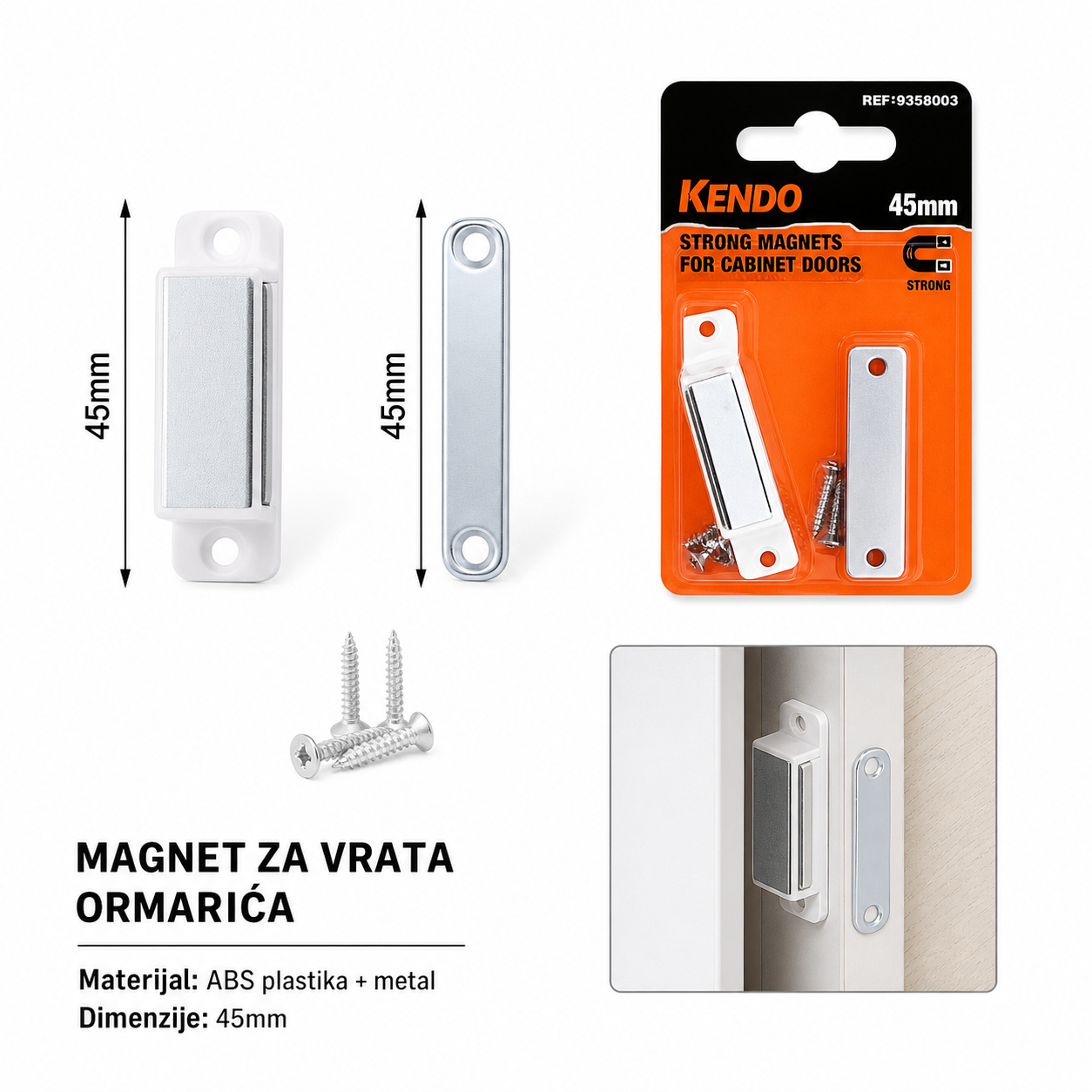 KMT Magnetni magnetni držač vrata graničnik vrata 9368003