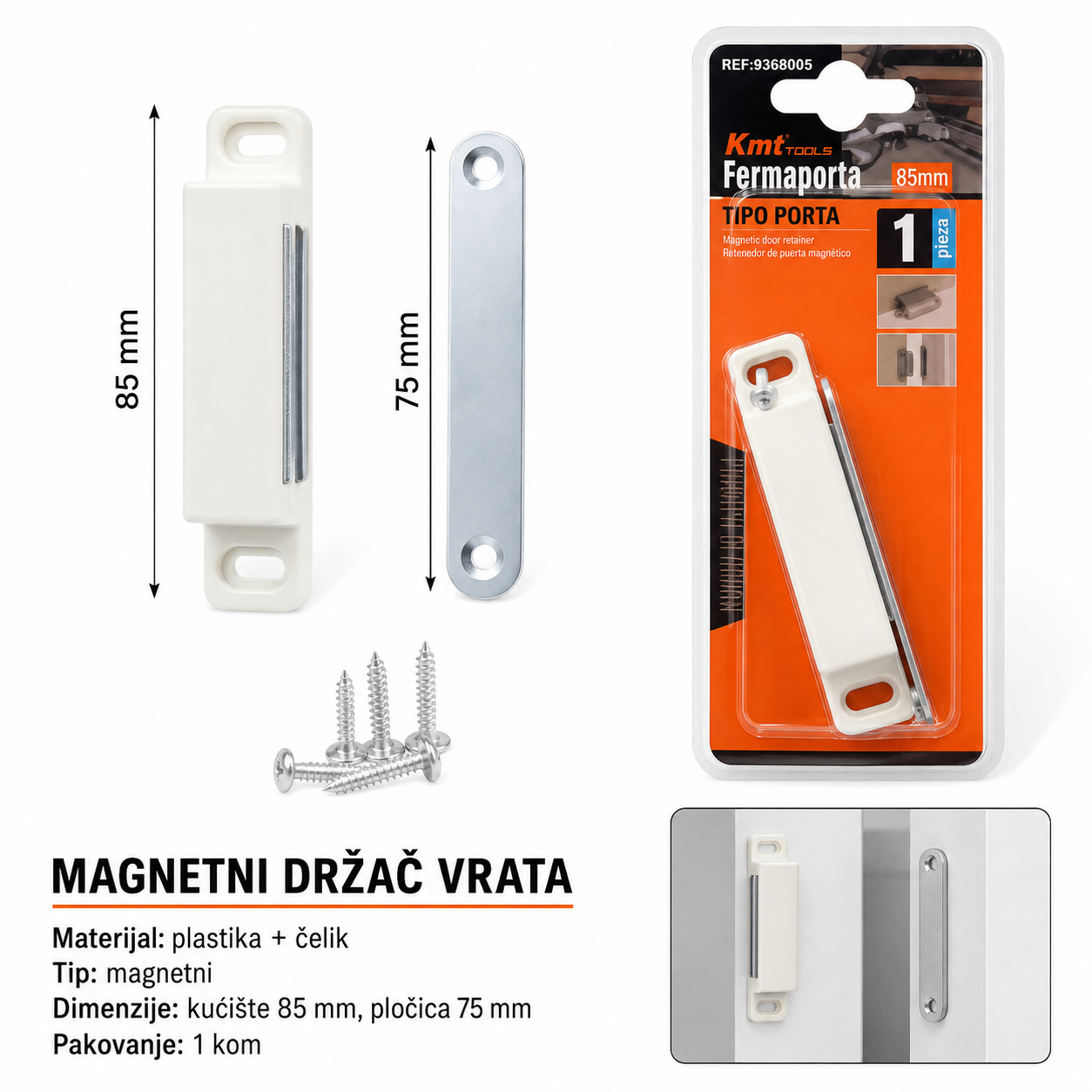 KMT Magnetni magnetni držač vrata graničnik vrata 9368005