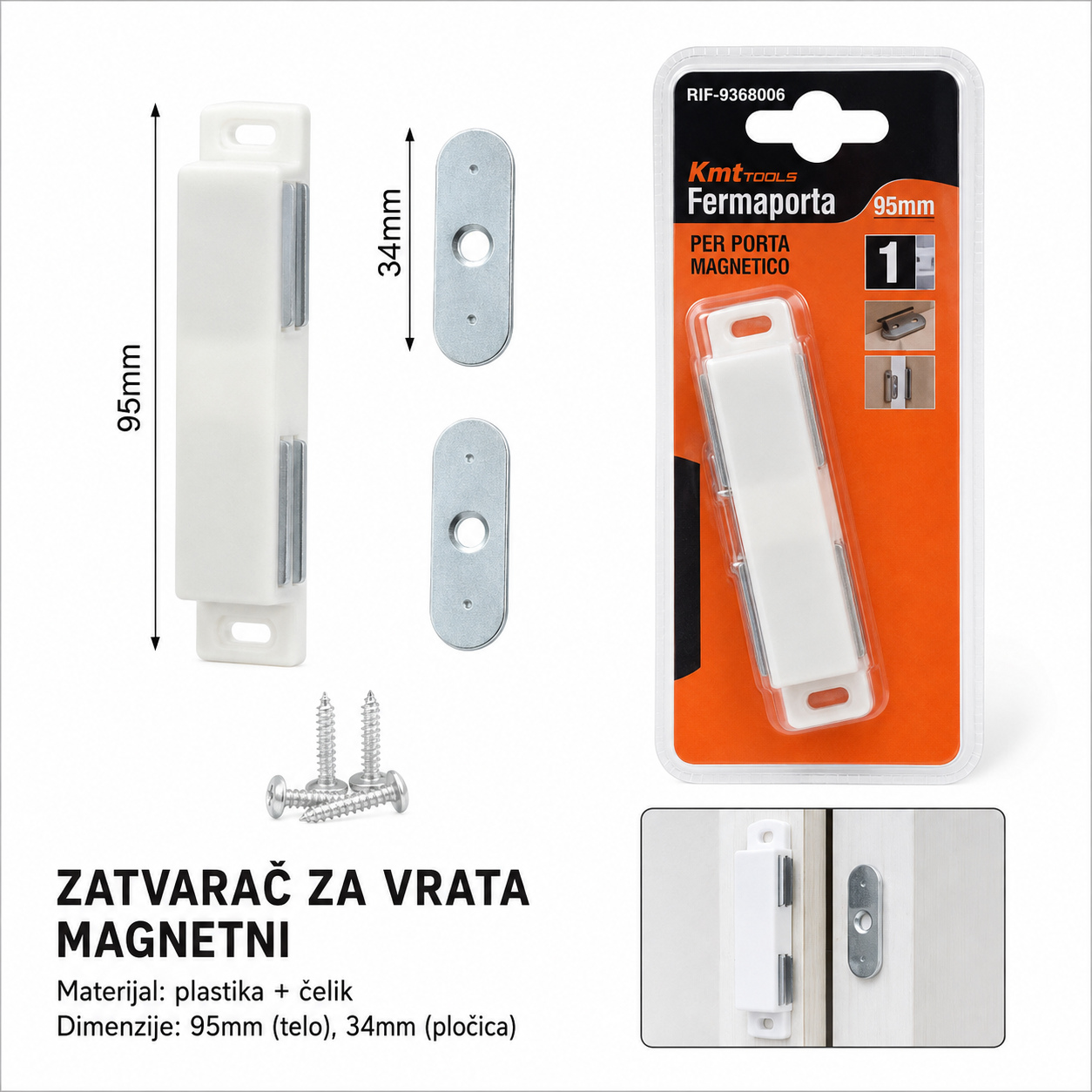 KMT Magnetni magnetni držač vrata graničnik vrata 9368006