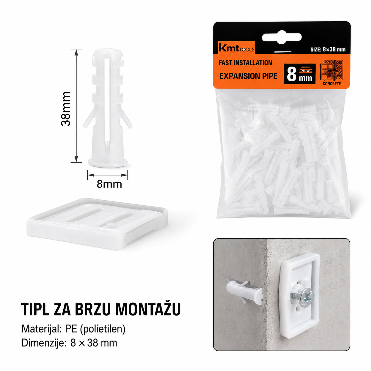 KMT Bela tipl 9368166