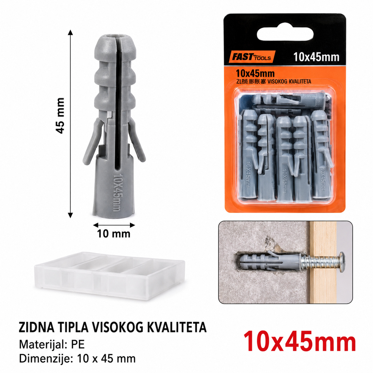 KMT Plavo beli dvobojni četvrtasti tipl 9368193