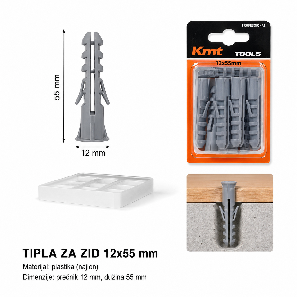 KMT Plavo beli dvobojni četvrtasti tipl 9368194