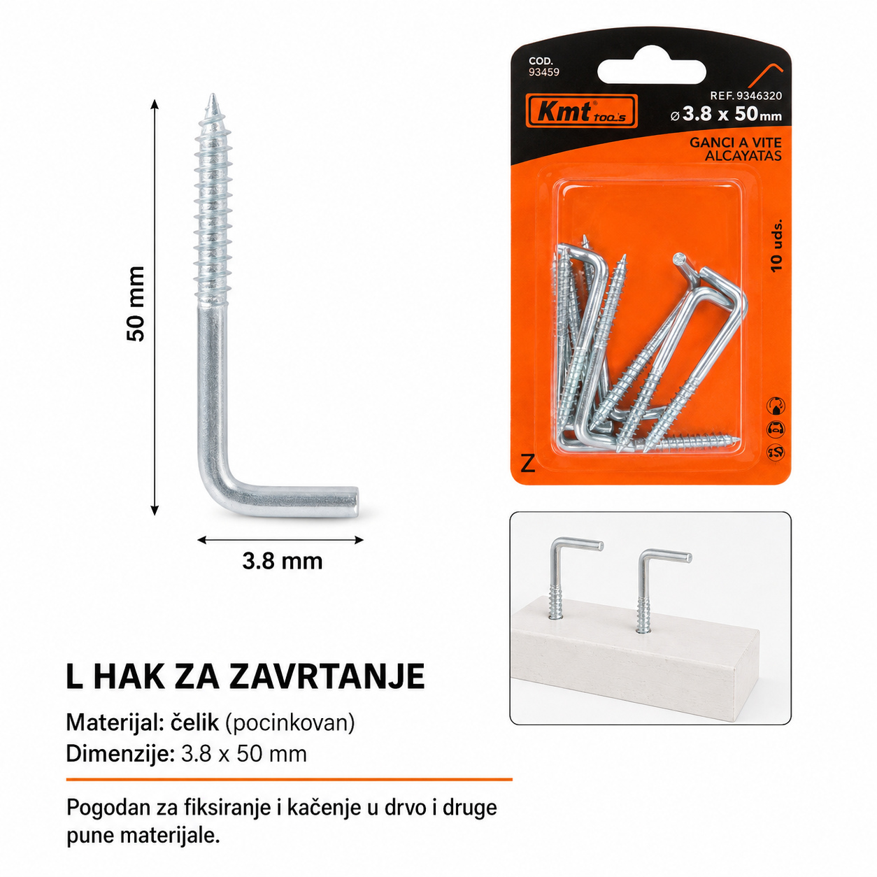 KMT Kuka pod pravim uglom 9368320
