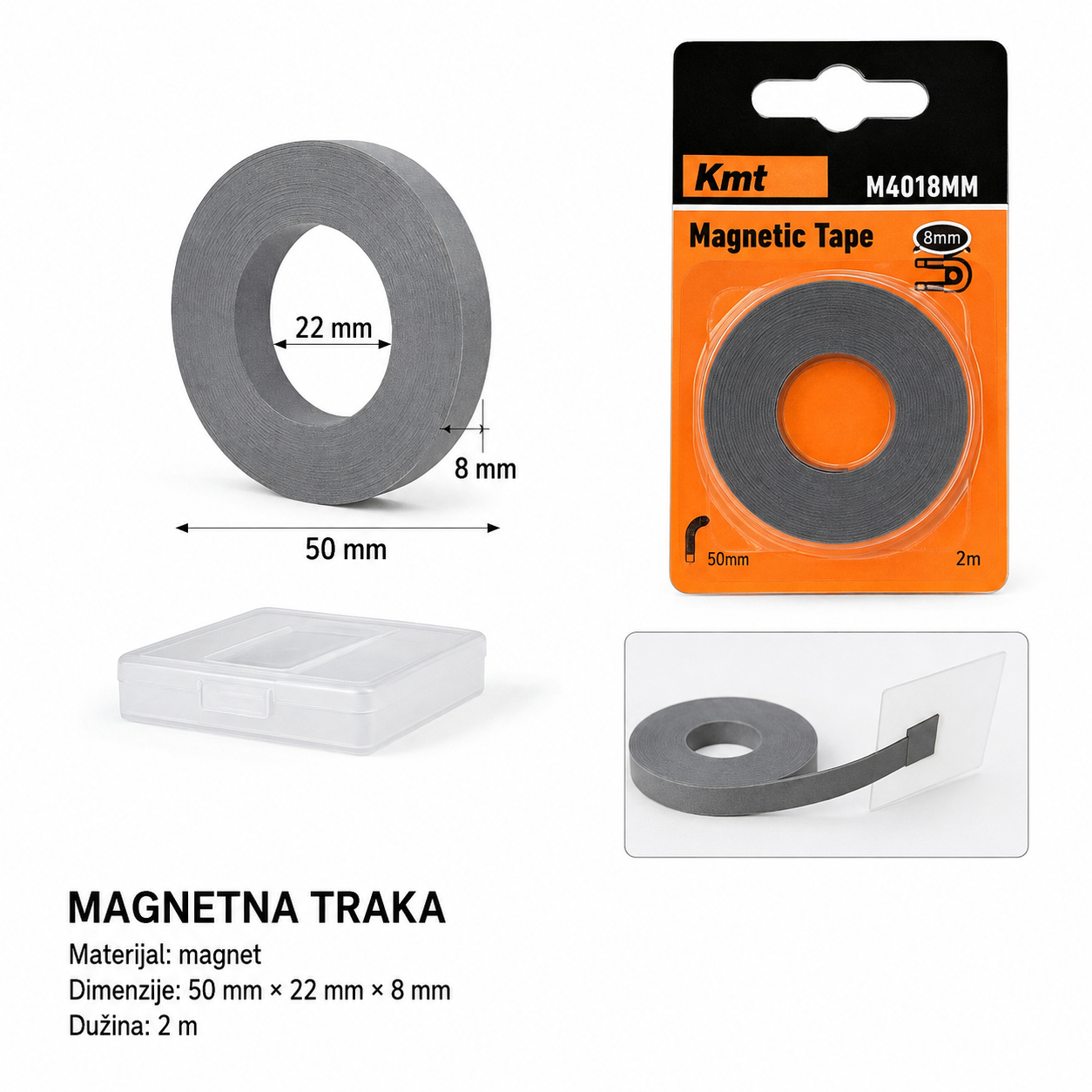 KMT Okrugli prsten za ronjenje jaki magnet 1 1 tekstilenska mreža 9368750