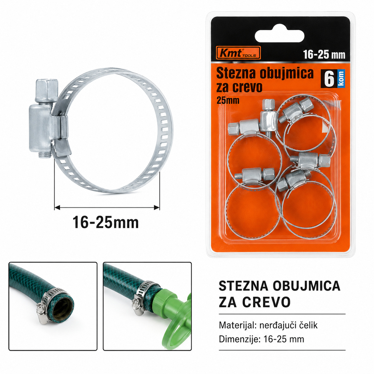 KMT Brza obujmica cevi sedišta 9368780