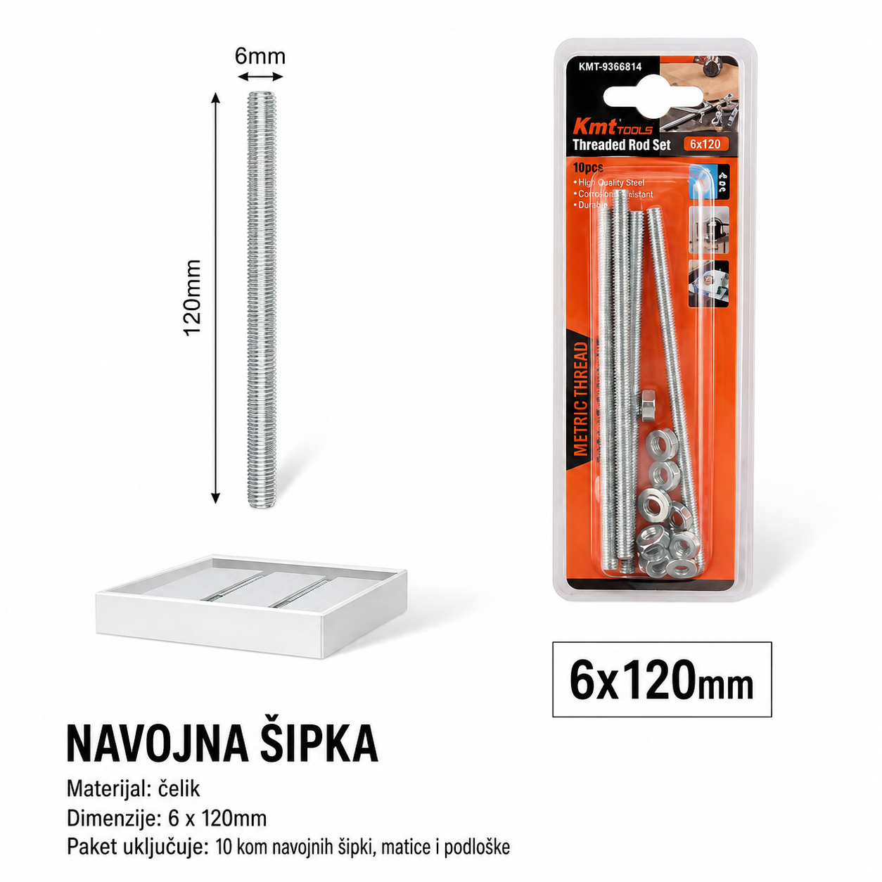 KMT Šipka šraf 9368814