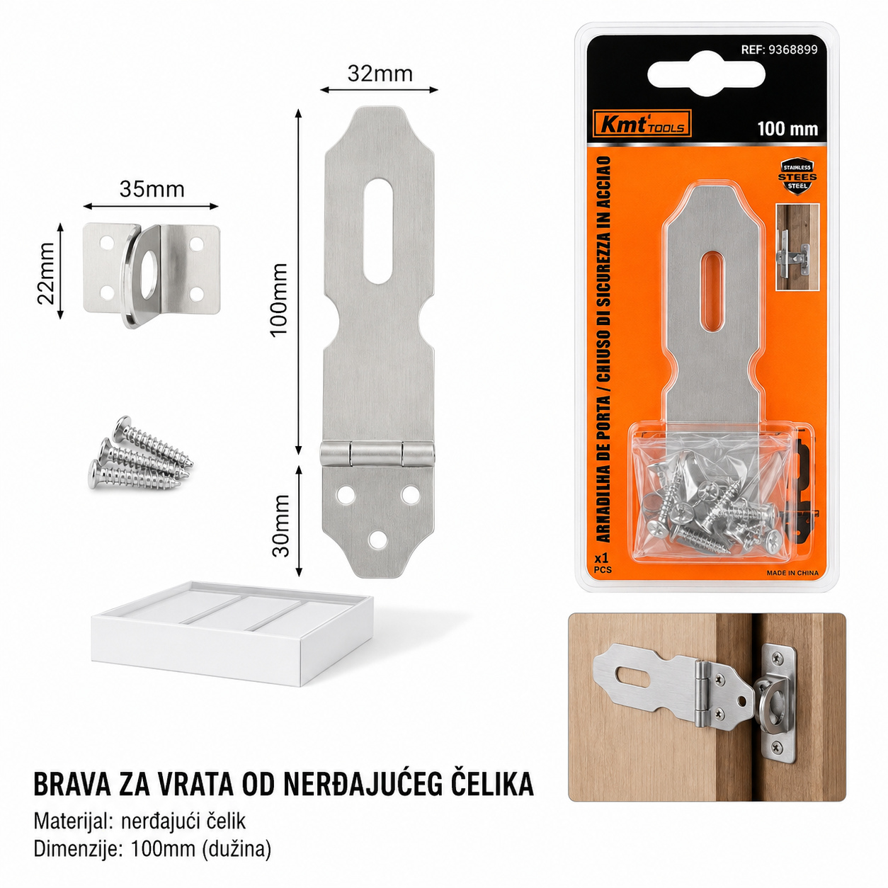 KMT Od nerđajućeg čelika traka za prtljag duga 9368899