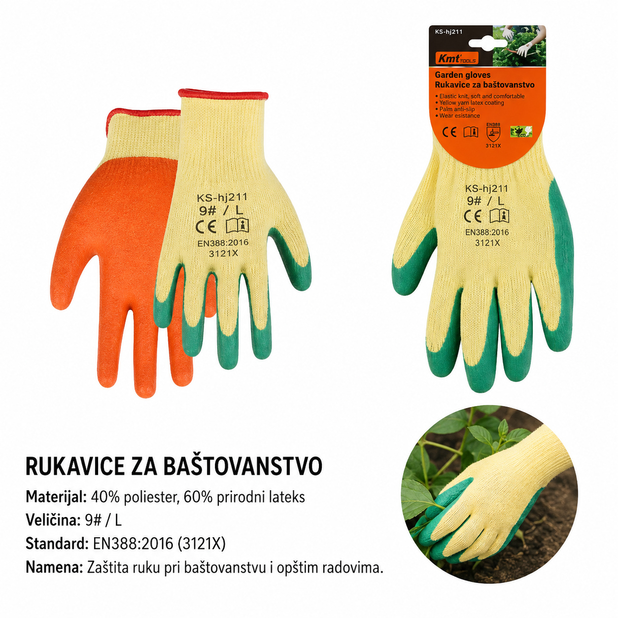 KMT 5 božićna ukrasna traka komada baštenske rukavice 9368943