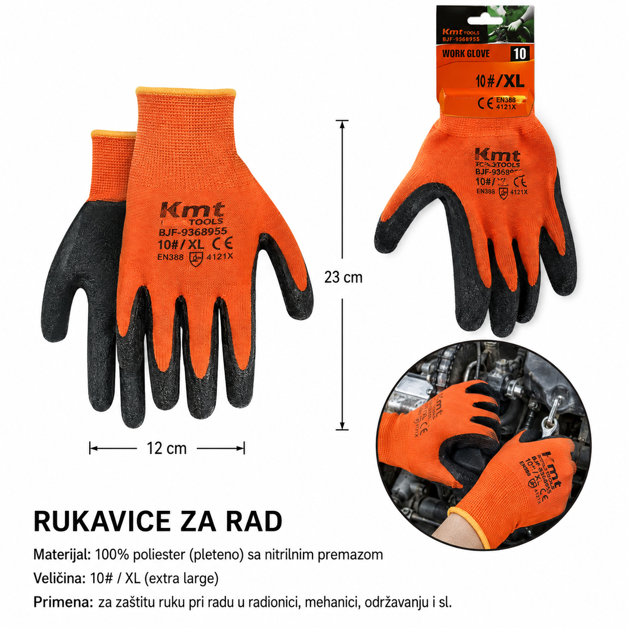 KMT U3 nitrilne rukavice 9368956