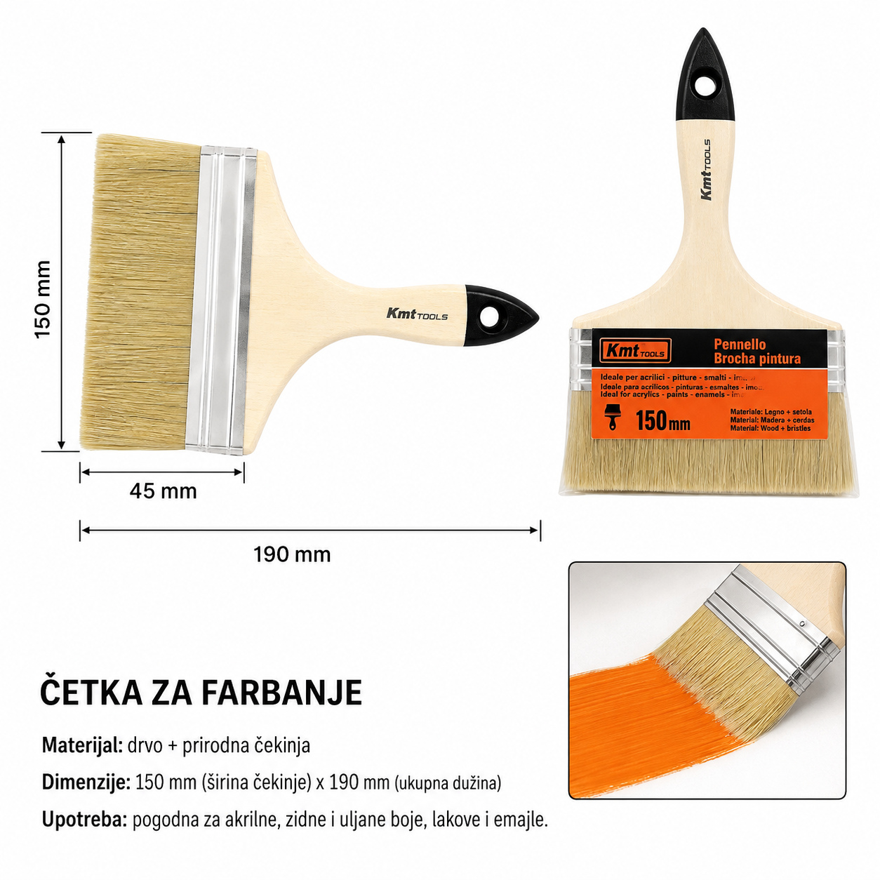 KMT Plastična drška četka od 9369234