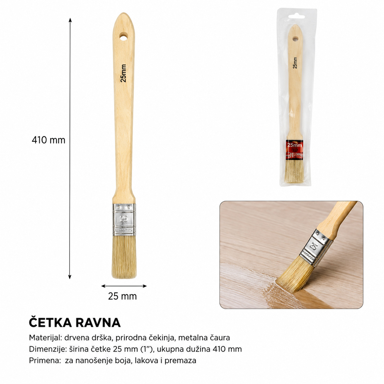KMT Drvena plastična drška četka sa 9369238