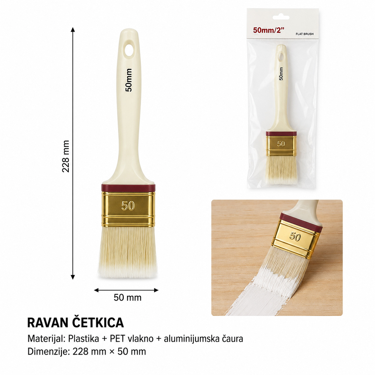 KMT Drvena plastična drška četka sa 9369240