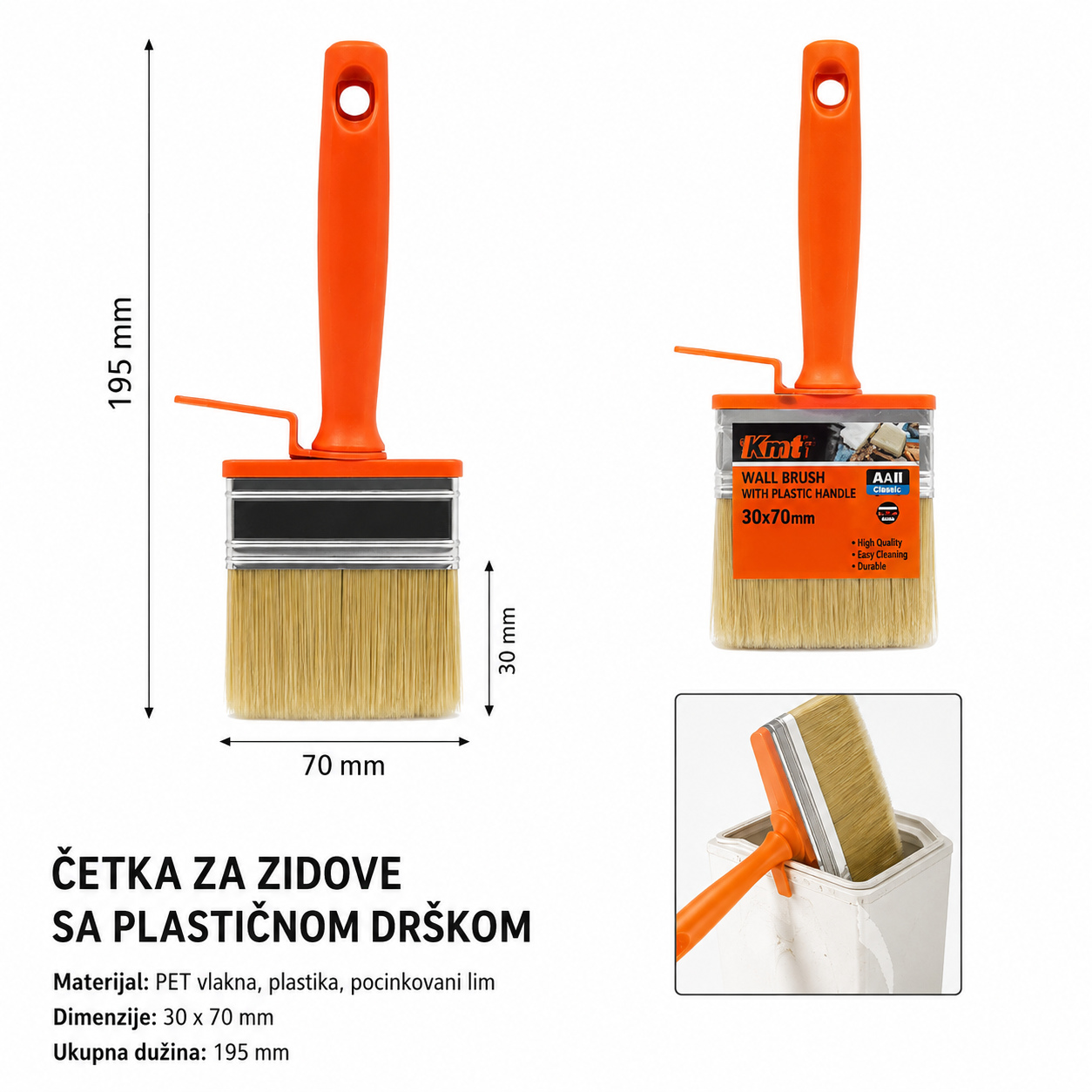 KMT Plastična drška tip strugač četka 9369248