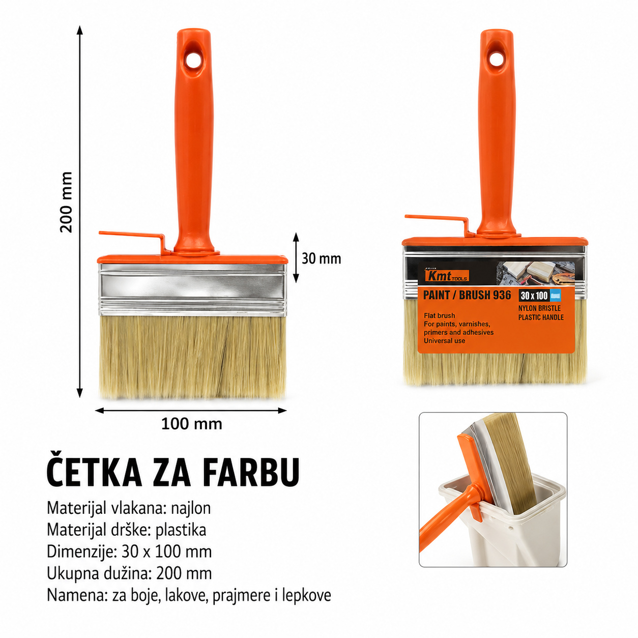 KMT Plastična drška tip strugač četka 9369249