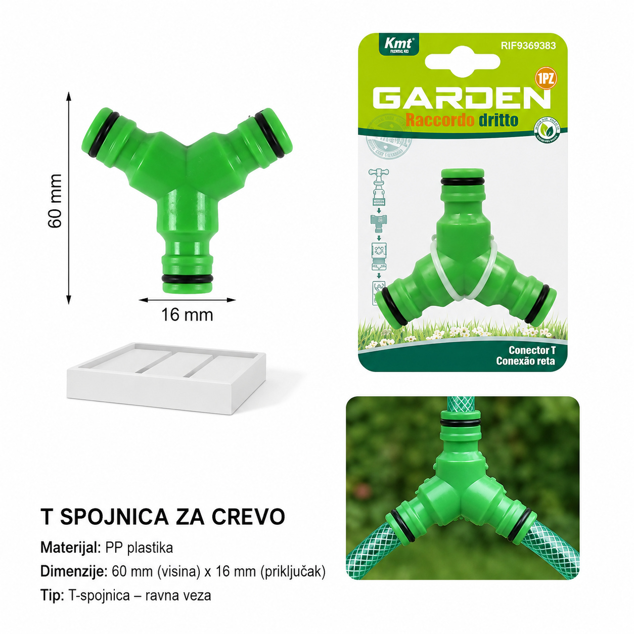 KMT Sa kopčama na tri adapter spojka 9369383