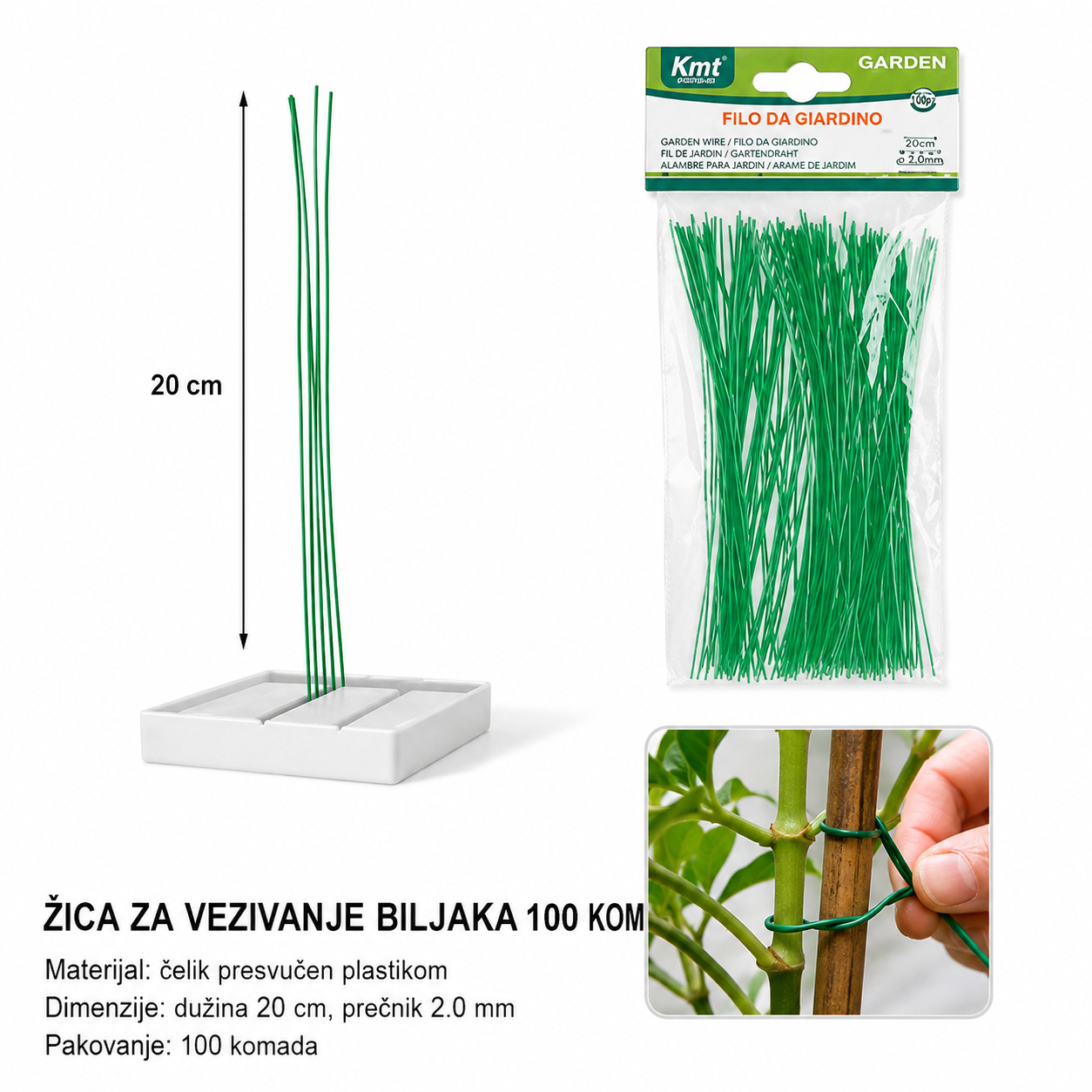 KMT Baštenska vezivna žica zeleni 9369419