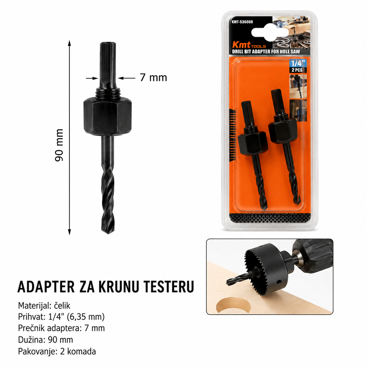 KMT Za drvo otvora testera produžetak za 9369608