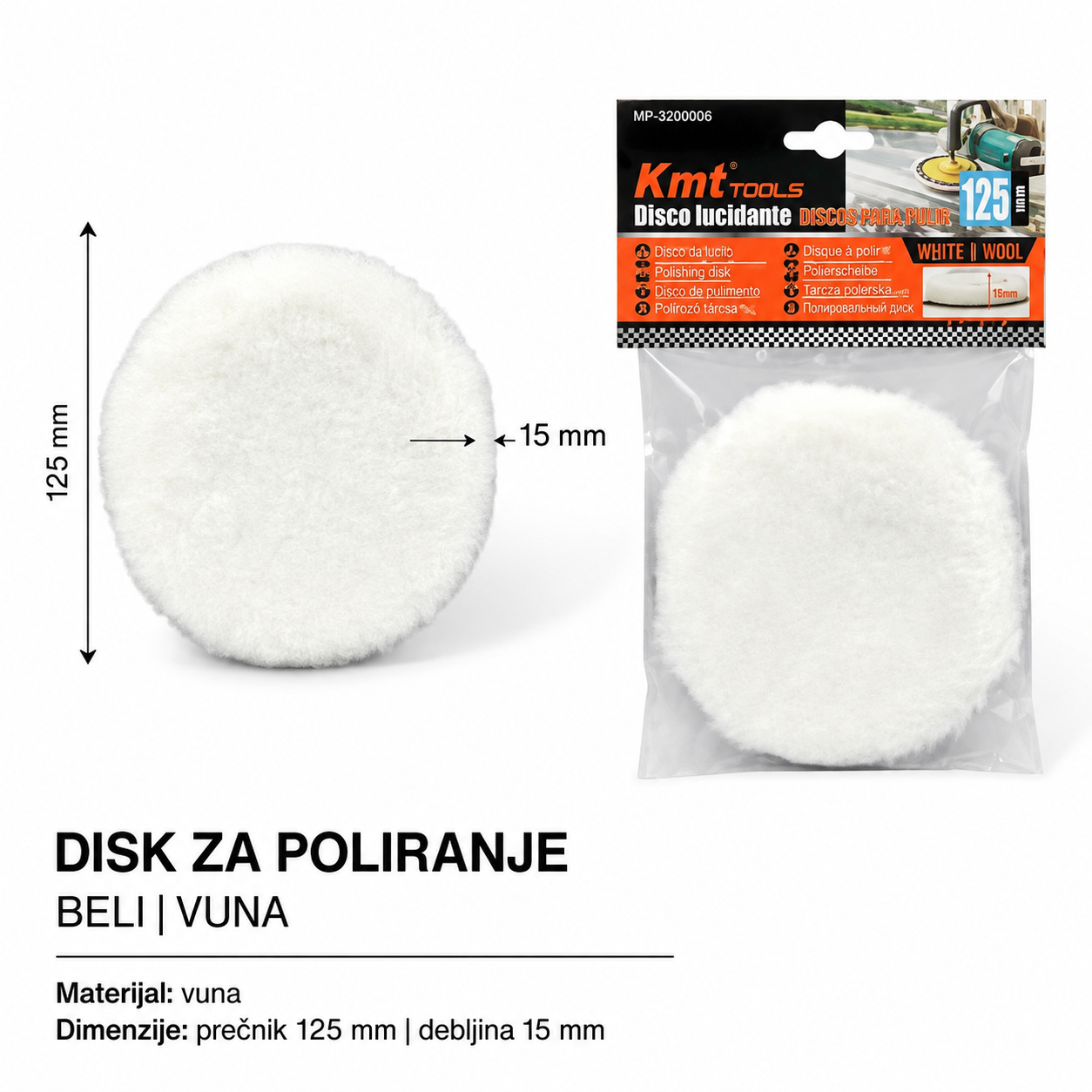 KMT Vuneni disk za poliranje 9369998