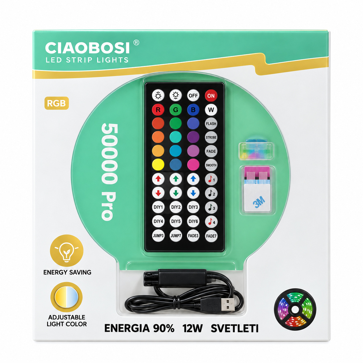 Sa daljinskim upravljačem rgb lampa